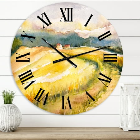 Designart 1 in Country Wall Clock