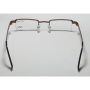New Ogi 2204a Mens/womens Designer Half-rim Brown Classic Shape Brand Name Affordable Frame Demo Lenses 44-21-140 Eyeglasses/eye Glasses