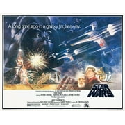 Angle View: Star Wars: Episode IV - A New Hope - Movie Poster (Half-Sheet) - Giclee Print Art on Rolled Canvas 24x30 - Fits Perfectly In Many Attractive Frames