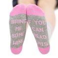thumbnail image 1 of Coofit Unisex Crew Socks Embroidered Letters Breathable Cotton Socks Tube Socks Winter Warm Socks, 1 of 3