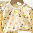 thumbnail image 6 of TOWED22 Toddler Boys Fall Winter Outfits Long Sleeve Printed Pullover Sweatshirt Elastic Waist Sweatpants Cozy Clothes 2 Piece Set(Gold,18-24 M), 6 of 6