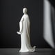thumbnail image 2 of New Chinese style Zen white porcelain figures, little monks, little monks, tea pets, ancient racks, decorations, home landscaping small ornaments Pequeños artículos Decorativos /510(White3), 2 of 3