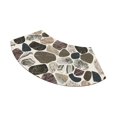 thumbnail image 2 of Abbracc Bathroom Rug Bath Mat Fan Shaped Foot Rug Soft Absorbent Shower Rug Bath Rug Stones, 2 of 9