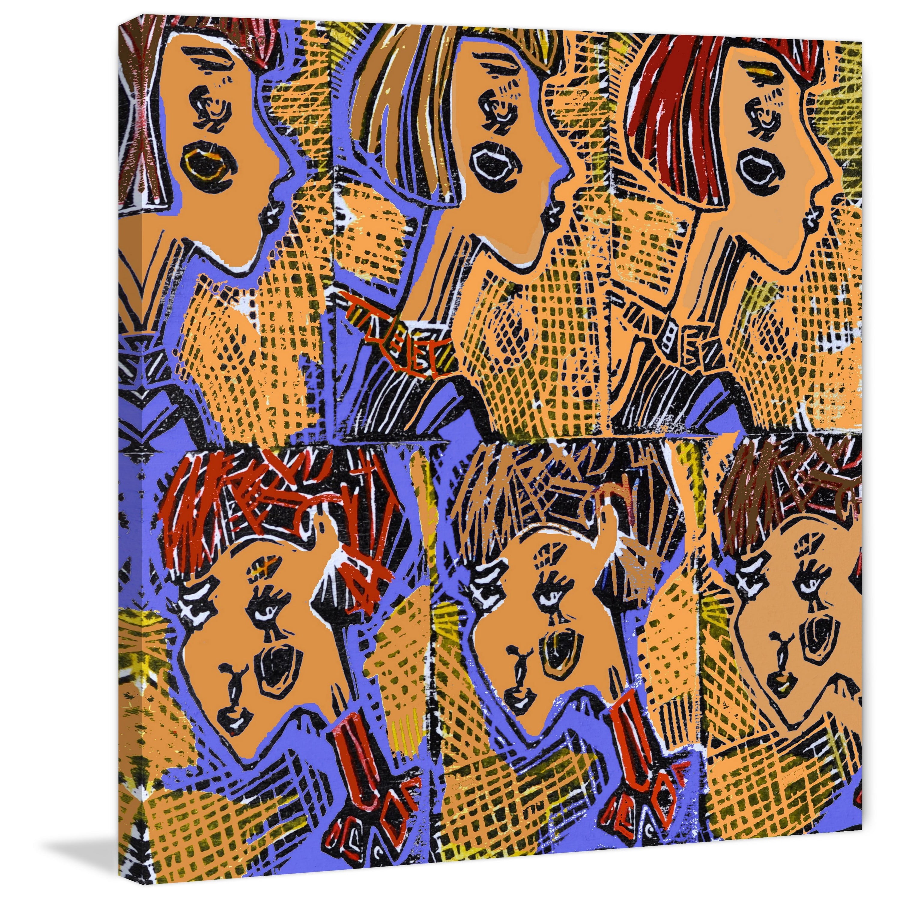 Russian Dolls Pattern III Painting Print on Wrapped Canvas