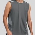 thumbnail image 3 of Tank Tops Men Summer Casual Lightweight Breathable Loose Crewneck Sleeveless Shirt Workout Running Gym Tanks, 3 of 5