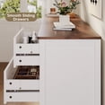thumbnail image 2 of Dresser for Bedroom, Asofer 7-Drawer White Dresser Cabinet with Metal Handle, Retro countertop, 2 of 10
