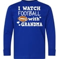 thumbnail image 3 of Inktastic I Watch Football with My Grandma Long Sleeve Youth T-Shirt, 3 of 5