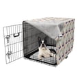 thumbnail image 5 of Hen Dog Crate Cover, Silhouettes of Hens Nibbling and Sitting with Blots on the Back, Easy to Use Pet Kennel Cover Small Dogs Puppies Kittens, 7 Sizes, Quartz Peach, by Ambesonne, 5 of 6