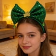 thumbnail image 5 of Pgyong St. Patrick's Day Headband with Shamrocks, Irish Party Festival Accessories for Adults & Kids, Green Carnival Parade Props, 5 of 6