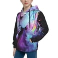 thumbnail image 2 of Rocae Rainbow Spotted White Horse for Hoodie for Boys Sweatshirts for Teen Girls Youth Hoodie-Small, 2 of 6