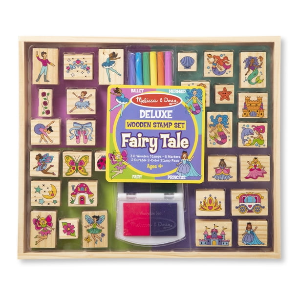 Set de sellos y colores con tema de cuento de hadas de Melissa & Doug Melissa & Doug NA