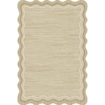 Geetinfly 10*13FT Area Rugs 1150Gsm100% Polyester Rug Pearl Velvet 350Gsm Velvet Heavy Washed Back Folding Simulation Printed Carpet-Modern-Suqian Beige