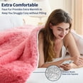 thumbnail image 5 of Teler Faux Fur Weighted Blanket for Adults, Sherpa Queen Size Heavy Blanket for Sleeping, 60” x 80”, 20 lbs,Pink, 5 of 7