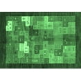 thumbnail image 1 of Ahgly Company Indoor Rectangle Abstract Emerald Green Contemporary Area Rugs, 2' x 4', 1 of 4