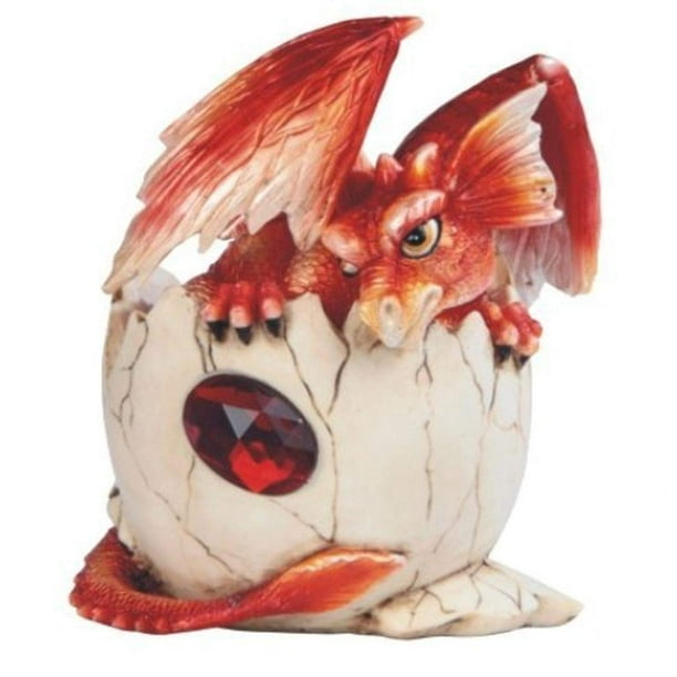 StealStreet Red Baby Dragon en cáscara de huevo con figura de gema 4.75""