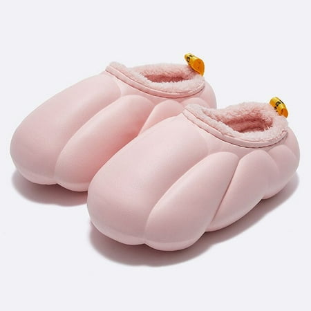 

CoCopeanut 2022 Autumn and Winter New Products Solid Color Sunflower Winter Waterproof Women Slippers Fashion Water Proof EVA Warm Slippers