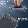 thumbnail image 6 of Bike Phone Holder, Silicone Motorcycle Phone Mount - Universal Bicycle Cell Phone Holder for 4.7" - 6.8" Adjustable Detachable Tool Free Install, Compatible iPhone & Android - Black, 6 of 6