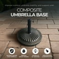 thumbnail image 2 of Four Seasons Courtyard Base de Parasol de 22 Pouces Convient à un Poteau de Parasol jusqu'à 2 Pouces, 2 of 7