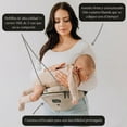 thumbnail image 2 of Tushbaby™ Cangurera Ergonómica para Bebé con Soporte de Cadera, 0-36 Meses, Hasta 20.5 kg, Piel Vegana (Crema), 2 of 7