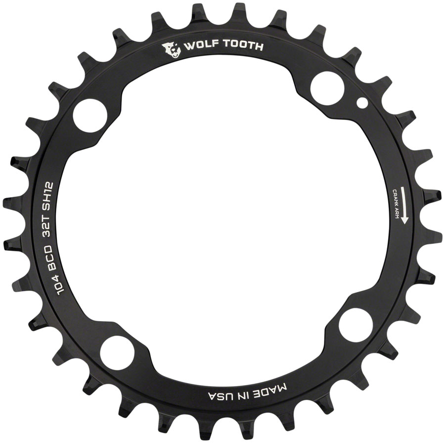 Buy Wolf Tooth 104 BCD Hyperglide+ Chainring Tooth Count 34