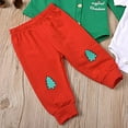 thumbnail image 2 of Styles I Love Infant Baby Boys My First Christmas Green Gentlemen Cardigan Suit and Bow Tie Bodysuit, Pants 3pcs Cotton Holiday Outfit (18 Months), 2 of 6