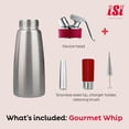 thumbnail image 3 of Whipper iSi Gourmet Whip de 500 ml con 3 consejos de decoración iSi North America NA, 3 of 7