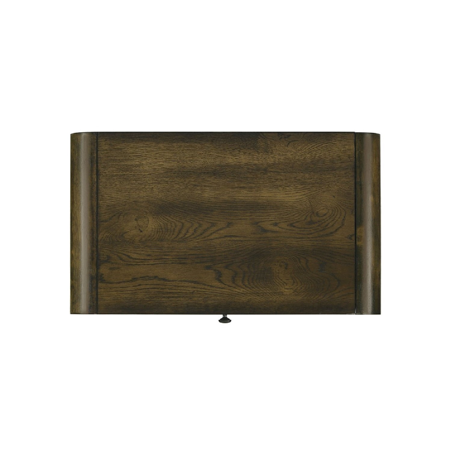 Nightstand LED Lights Side Glide Angled Legs Rustic Oak Finish Bedroom Furniture