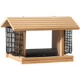 thumbnail image 1 of 3 lb Capacity Cedar Hopper Bird Feeder, with 2 Suet Baskets, 1 of 2