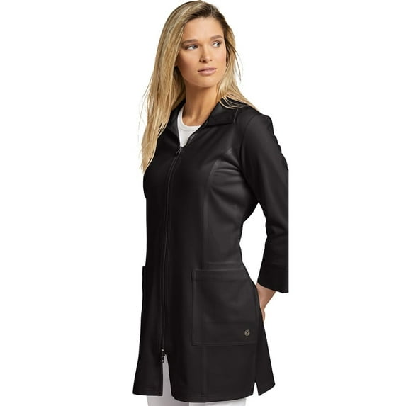 Marvella by White Cross Women's Modern Zip Front 29"; Lab Coat