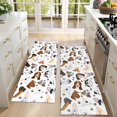thumbnail image 4 of Kitchen Rugs Sets Of 2,Dachshund Dog Boston Terrier Dog Anti Fatigue Kitchen Mat Rugs Non Slip Washable,Decorative Kitchen Floor Mats for Kitchen,Sink,Laundry,17"X47", 4 of 5