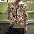 thumbnail image 5 of Sudadera con capucha y cremallera con estampado 3D de leopardo y texturas de manchas para hombre y mujer, ropa de calle informal a la moda, 5 of 5