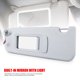 thumbnail image 4 of Parasol gris para lado derecho del conductor y lado izquierdo del pasajero con espejo y luz para BMW Serie 3 X1 E84 E90 E90N E91 E91N 51167252007 51167252008, 4 of 5