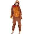 thumbnail image 6 of SWEETXIN Adult Halloween One-Piece Pajamas turkey Cosplay Costume Suit for Women and Men SizeXL, 6 of 7