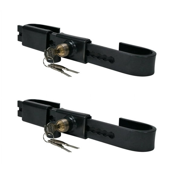(2 Pack) Steel Cargo Door Lock/ Shipping Container Lock with 3 Keys per Bar, Range 11-1/4" - 17-3/4", for trailers, semi-trailers, containers