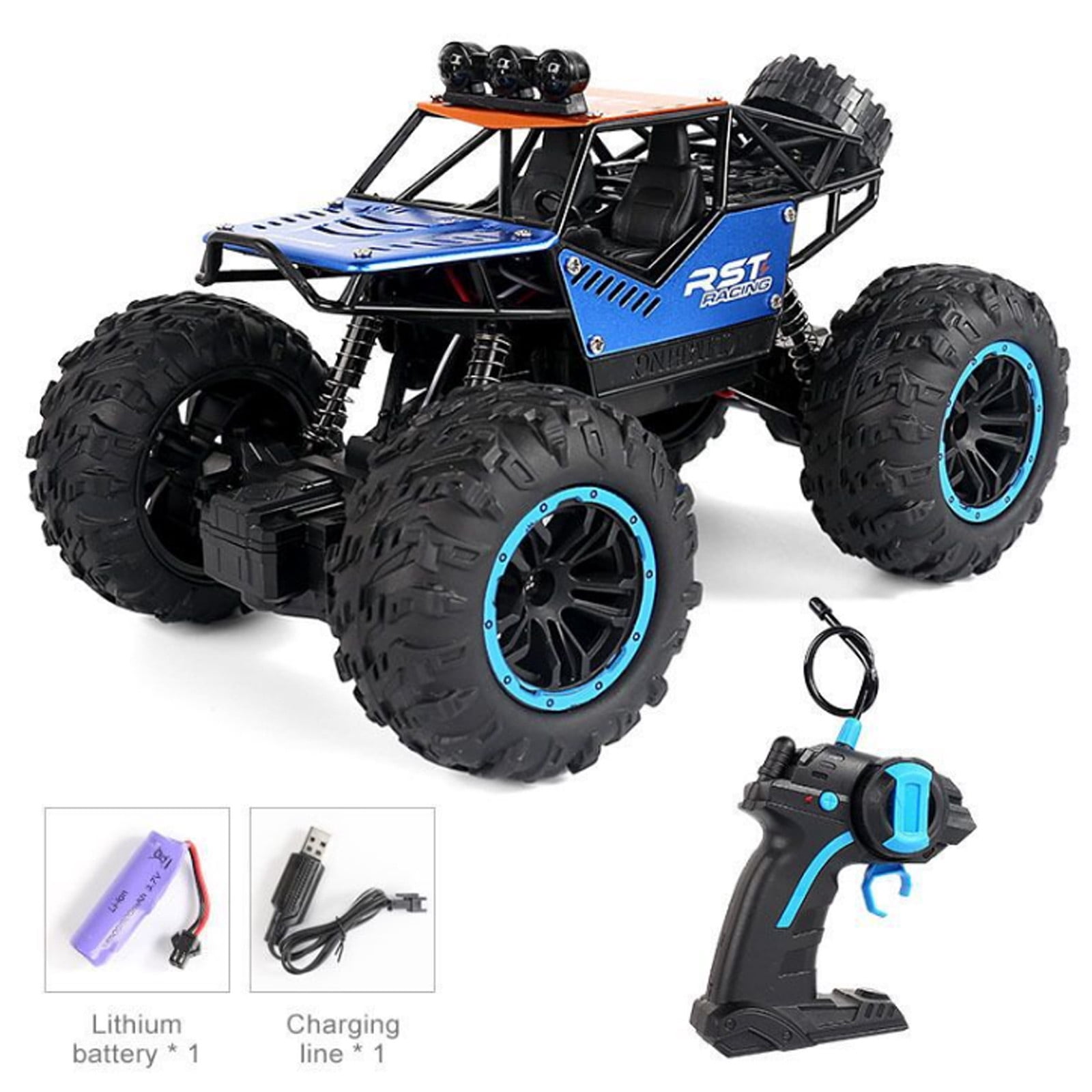 TERGAYEE 2.4GHz Off Road Remote Control Car, All Terrain Off Road Vehicle Four Wheel Drive Hight Speed, High Elasticity Shock Absorber Strengthen Protective Frame Christmas Gifts Birthday Gifts