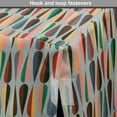 thumbnail image 4 of Mid Century Dog Crate Cover, Simple 2 Colored Drop Shapes Abstract Symmetrical Grid Greyscale Background, Easy to Use Pet Kennel Cover for Medium Large Dogs, 35" x 23" x 27", Multicolor, by Ambesonne, 4 of 6