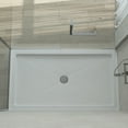 thumbnail image 3 of DV-1SB0105 60''W Shower Base in White with Single Threshold Shower Pan, Non-slip Design, 3 of 11