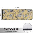 thumbnail image 5 of Kitchen Rugs Sets Of 2,Pioneer Flower Floral Print Pattern Anti Fatigue Kitchen Mat Rugs Non Slip Washable,Decorative Kitchen Floor Mats for Kitchen,Sink,Laundry,17"x47"+17"x47", 5 of 5