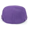 thumbnail image 4 of Minzimin 1Pack Breathable Mesh Flat Cap for Man/Woman Adjustable Newsboy Cap Cabbie Hat, 4 of 7
