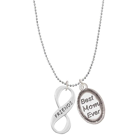 Delight Jewelry Friends Infinity Sign Best Mom Ever Charm Necklace