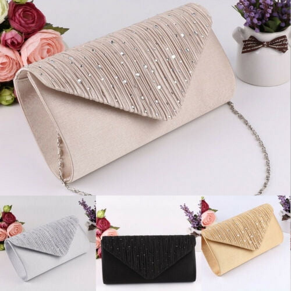 Womens Satin orders Party Prom Wedding Evening Clutch Bag Purse