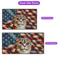 thumbnail image 5 of Patriotic Scottish Fold Stained Glass Portrait American Flag Desk Mat Full Keyboard Mouse Pad Cat Lover Kitten Owner Gifts Large Mousepad - 01010, 5 of 5
