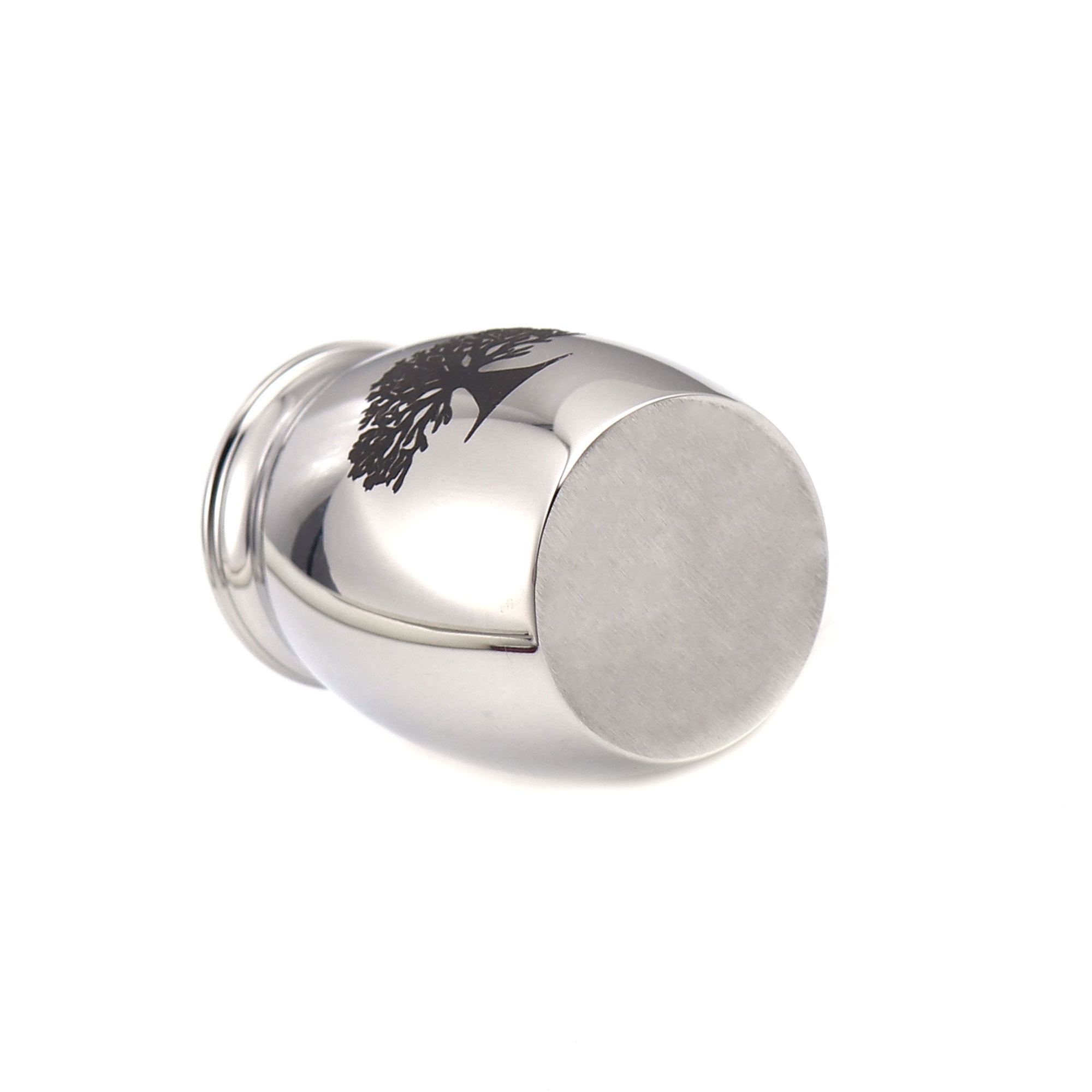 Silver Family Tree of Life Keepsake Funeral Cremation Urn for Human Ashes Mini Stainless Steel Waterproof Human Ashes Container Keepsake Holder with Free Anavia Pouch