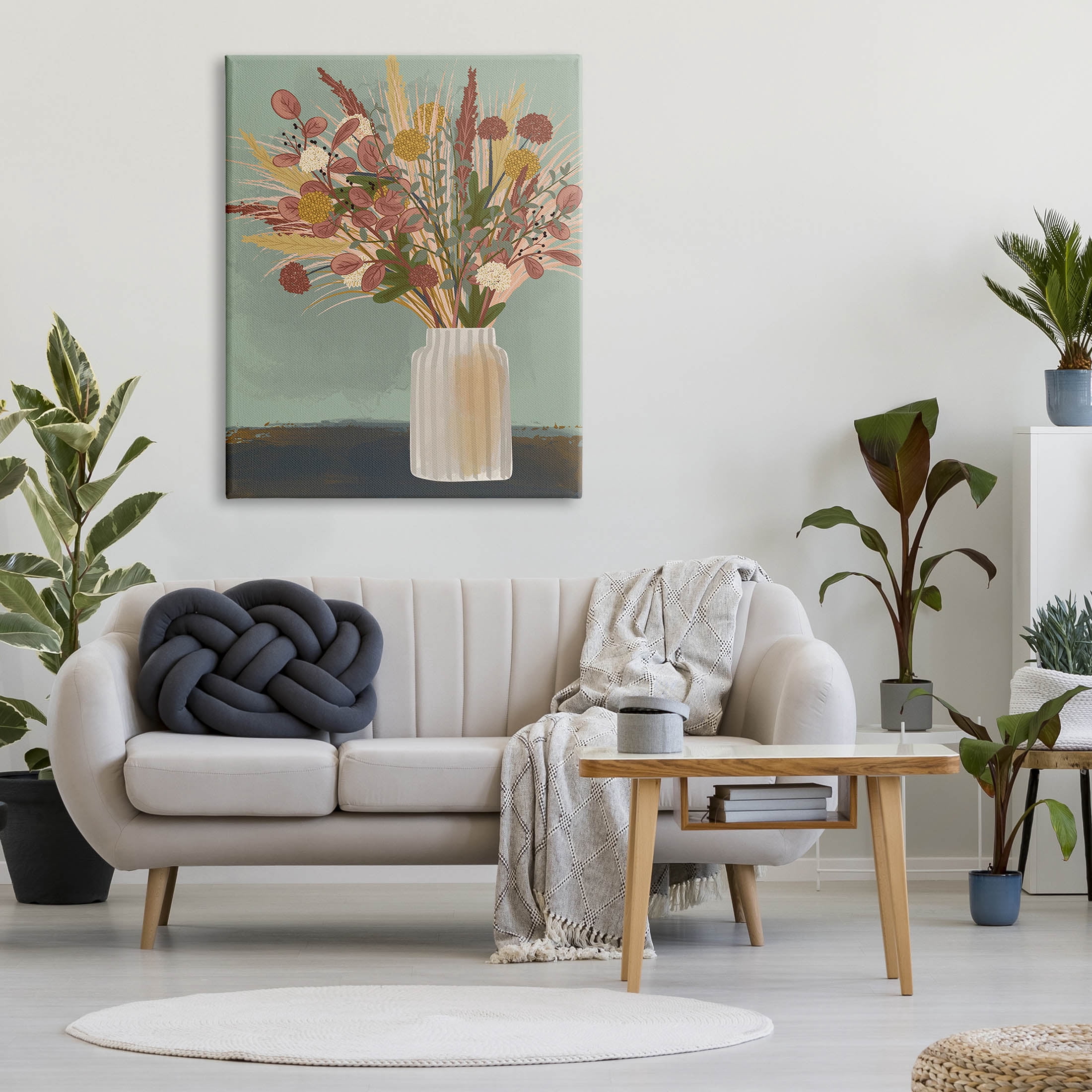 Varied Botanical Sprigs Arrangement Botanical & Floral Graphic Art Gallery Wrapped Canvas Print Wall Art