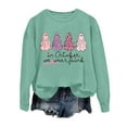 thumbnail image 2 of In October We Wear Pink Cancer Awareness Halloween Sweatshirts for Women Crewneck Graphic Sweatshirt Pullover, 2 of 5