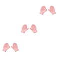 thumbnail image 1 of ZLight 1 Pair Kids Mittens Simple Style Clothes Accessory Solid Color Fingers Cover Beautiful Toddler Mitten for Winter Light pink 3Set, 1 of 6