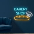 thumbnail image 2 of Handmadetneonsign Bakery shop neon sign, Bakery led sign, Bakery light sign, Bread neon sign, Neon sign for business, Led sign business, Neon sign wall decor, Wall Décor, 2 of 5