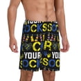 thumbnail image 2 of Sikiie Rock Your Socks Mens Pajama Shorts, Lightweight Lounge Pant with Pockets Soft Sleep Pj Shorts for MenMedium, 2 of 6