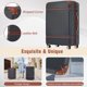 thumbnail image 4 of Juego de equipaje Merax, maleta de 3 piezas con estuche para cosméticos, color negro, 4 of 8
