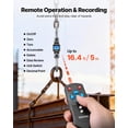 thumbnail image 5 of VEVOR Digital Crane Scale, 22000 lbs/10 T Max Capacity, Heavy Duty Industrial Hanging Scale with Cast Aluminum Case & LCD Display, 5 lbs Division & 3 Unit Switch, Remote Control for Garage Factory, 5 of 9